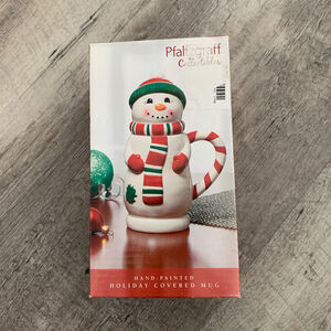 Pfaltzgraff Collectibles SNowman Hand Painted Holiday Frosty Covered Mug